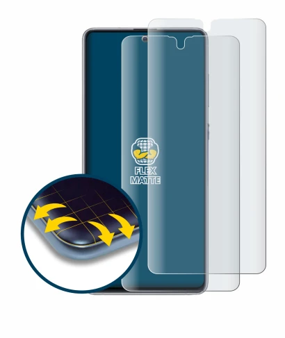 Immagine del dispositivo Samsung Galaxy Note 10 Lite con un'ampia varietà di protezioni per lo schermo.