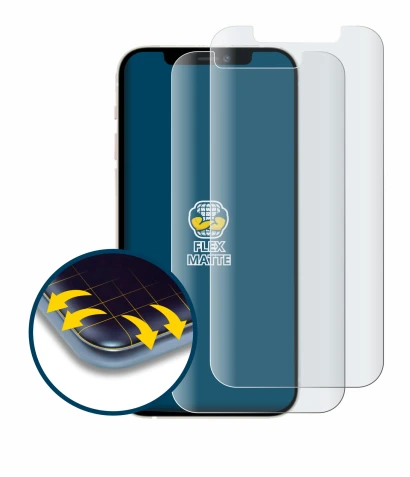 Immagine del dispositivo Apple iPhone 12 Pro con un'ampia varietà di protezioni per lo schermo.