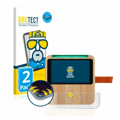 Parte frontale di una confezione del prodotto con il logo del marchio BROTECT. Accanto è raffigurato il dispositivo tigerbox T