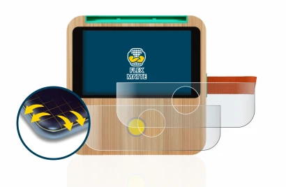 Immagine del dispositivo tigerbox Touch con un'ampia varietà di protezioni per lo schermo.