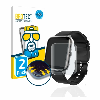 Parte frontale di una confezione del prodotto con il logo del marchio BROTECT. Accanto è raffigurato il dispositivo Popglory P