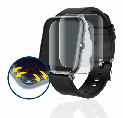 Immagine del dispositivo Popglory P22 con un'ampia varietà di protezioni per lo schermo.