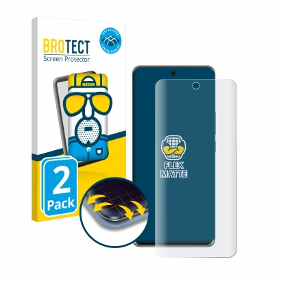 Parte frontale di una confezione del prodotto con il logo del marchio BROTECT. Accanto è raffigurato il dispositivo Honor 50 c