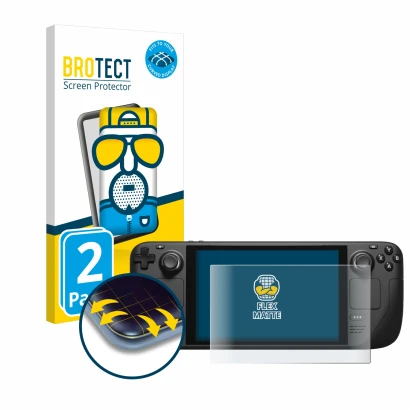 Parte frontale di una confezione del prodotto con il logo del marchio BROTECT. Accanto è raffigurato il dispositivo Valve Stea