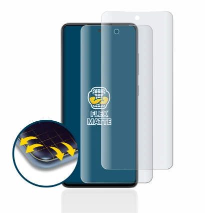 Immagine del dispositivo Samsung Galaxy A52s 5G con un'ampia varietà di protezioni per lo schermo.