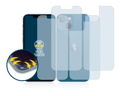 Immagine del dispositivo Apple iPhone 13 mini (Fronte+Retro) con un'ampia varietà di protezioni per lo schermo.