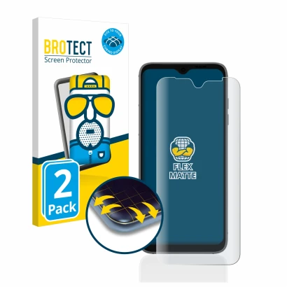 Parte frontale di una confezione del prodotto con il logo del marchio BROTECT. Accanto è raffigurato il dispositivo Fairphone 
