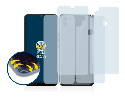 Immagine del dispositivo Gigaset GS5 (Fronte+Retro) con un'ampia varietà di protezioni per lo schermo.