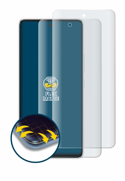 Immagine del dispositivo Samsung Galaxy A53 5G con un'ampia varietà di protezioni per lo schermo.