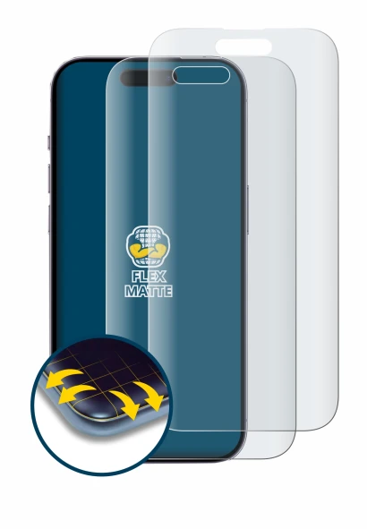 Immagine del dispositivo Apple iPhone 14 Pro con un'ampia varietà di protezioni per lo schermo.