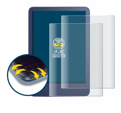 Immagine del dispositivo Amazon Kindle Reader 2022 con un'ampia varietà di protezioni per lo schermo.