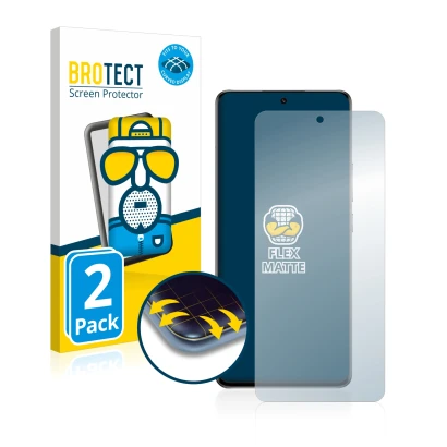 Parte frontale di una confezione del prodotto con il logo del marchio BROTECT. Accanto è raffigurato il dispositivo Xiaomi 13 