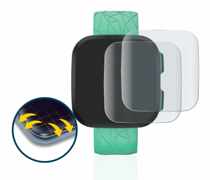 Immagine del dispositivo Garmin Bounce con un'ampia varietà di protezioni per lo schermo.