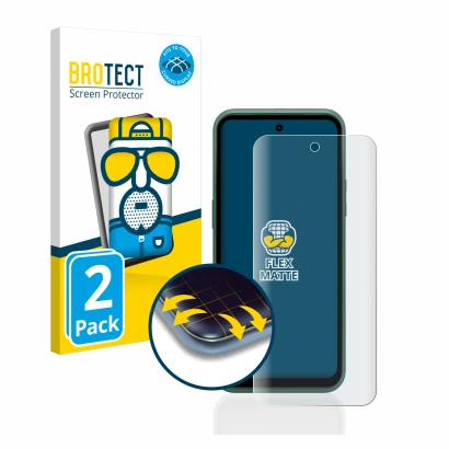 Parte frontale di una confezione del prodotto con il logo del marchio BROTECT. Accanto è raffigurato il dispositivo Nokia XR21