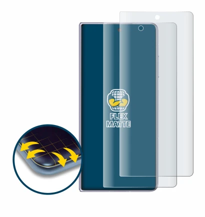 Immagine del dispositivo Honor Magic V2 con un'ampia varietà di protezioni per lo schermo.