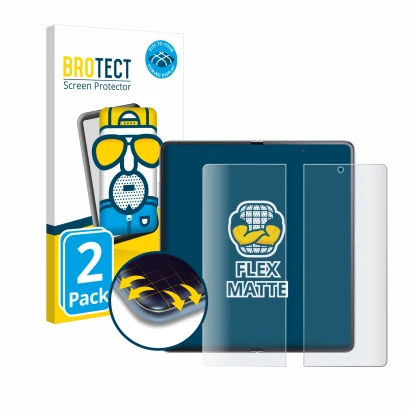 Parte frontale di una confezione del prodotto con il logo del marchio BROTECT. Accanto è raffigurato il dispositivo Honor Magi