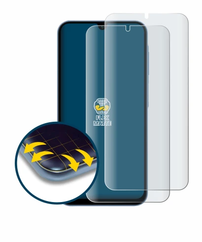 Immagine del dispositivo Samsung Galaxy A15 con un'ampia varietà di protezioni per lo schermo.