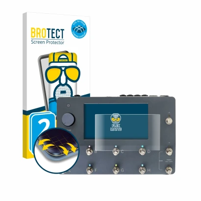 Parte frontale di una confezione del prodotto con il logo del marchio BROTECT. Accanto è raffigurato il dispositivo Neural DSP