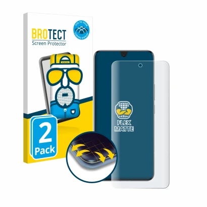 Parte frontale di una confezione del prodotto con il logo del marchio BROTECT. Accanto è raffigurato il dispositivo Xiaomi 14