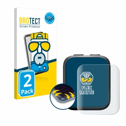 Parte frontale di una confezione del prodotto con il logo del marchio BROTECT. Accanto è raffigurato il dispositivo Insta360 G