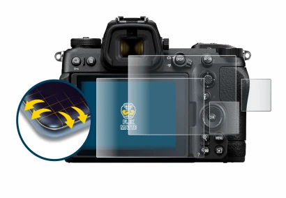 Immagine del dispositivo Nikon Z6 III con un'ampia varietà di protezioni per lo schermo.