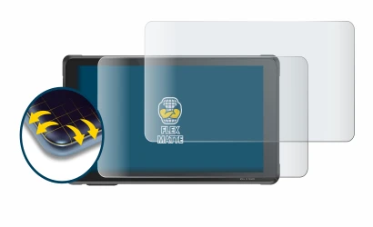 Immagine del dispositivo Interphone RideSync Sync55 con un'ampia varietà di protezioni per lo schermo.