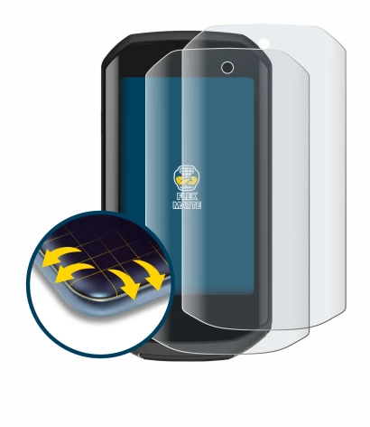 Immagine del dispositivo Garmin Edge 1050 con un'ampia varietà di protezioni per lo schermo.