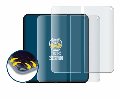 Immagine del dispositivo Google Pixel 9 Pro Fold (Display interno) con un'ampia varietà di protezioni per lo schermo.