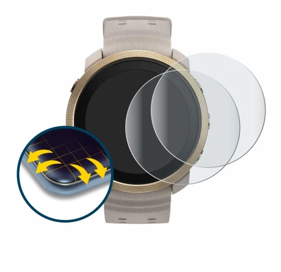 Immagine del dispositivo Polar Vantage M3 con un'ampia varietà di protezioni per lo schermo.