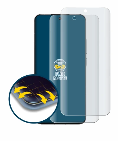 Immagine del dispositivo Xiaomi 15 con un'ampia varietà di protezioni per lo schermo.