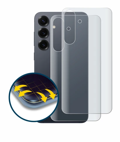 Immagine del dispositivo Samsung Galaxy S25 Plus (Posteriore) con un'ampia varietà di protezioni per lo schermo.