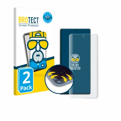 Parte frontale di una confezione del prodotto con il logo del marchio BROTECT. Accanto è raffigurato il dispositivo Huawei Mat