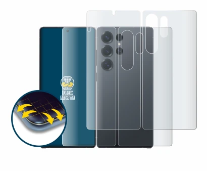 Immagine del dispositivo Samsung Galaxy S25 Ultra Enterprise Edition (Fronte+Retro) con un'ampia varietà di protezioni per lo