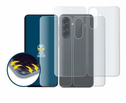 Immagine del dispositivo Samsung Galaxy A56 5G (Fronte+Retro) con un'ampia varietà di protezioni per lo schermo.