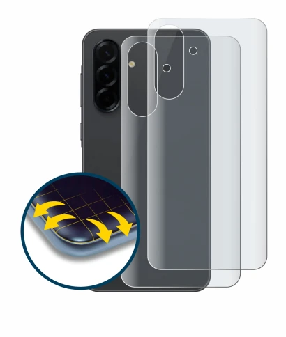 Immagine del dispositivo Samsung Galaxy A36 5G (Posteriore) con un'ampia varietà di protezioni per lo schermo.