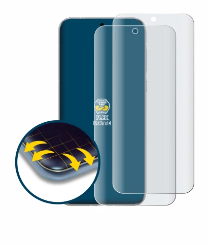 Immagine del dispositivo Huawei Pura 80 Pro con un'ampia varietà di protezioni per lo schermo.