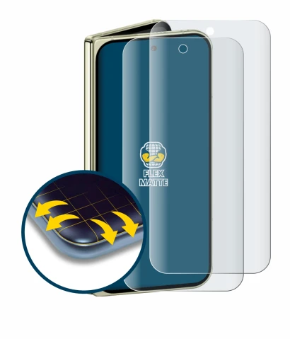 Immagine del dispositivo Google Pixel 10 Pro Fold con un'ampia varietà di protezioni per lo schermo.