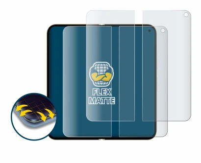 Immagine del dispositivo Google Pixel 10 Pro Fold (Display interno) con un'ampia varietà di protezioni per lo schermo.