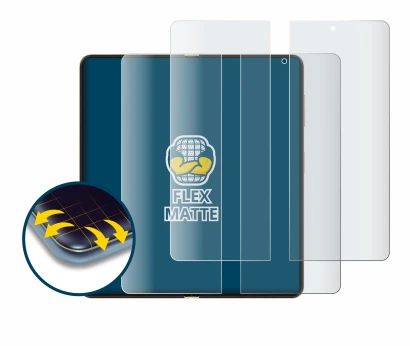 Immagine del dispositivo Honor Magic V5 (Display interno) con un'ampia varietà di protezioni per lo schermo.