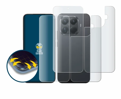 Immagine del dispositivo Xiaomi 15T Pro (Fronte+Retro) con un'ampia varietà di protezioni per lo schermo.