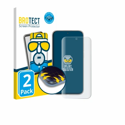 Parte frontale di una confezione del prodotto con il logo del marchio BROTECT. Accanto è raffigurato il dispositivo Huawei Mat