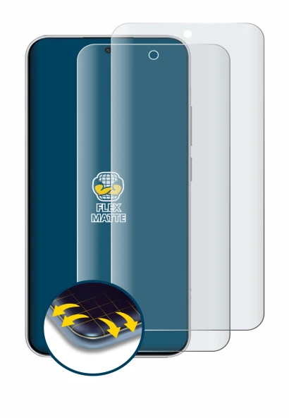 Immagine del dispositivo Xiaomi Redmi Note 15 Pro con un'ampia varietà di protezioni per lo schermo.