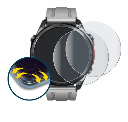 Immagine del dispositivo Doogee Anywise W1 Pro con un'ampia varietà di protezioni per lo schermo.