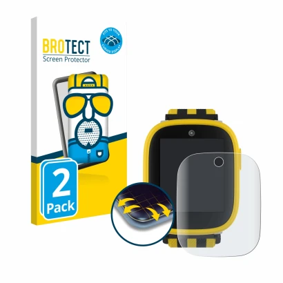 Parte frontale di una confezione del prodotto con il logo del marchio BROTECT. Accanto è raffigurato il dispositivo Xplora X6 