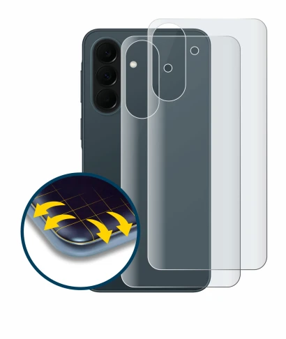 Immagine del dispositivo Samsung Galaxy A37 5G (Posteriore) con un'ampia varietà di protezioni per lo schermo.