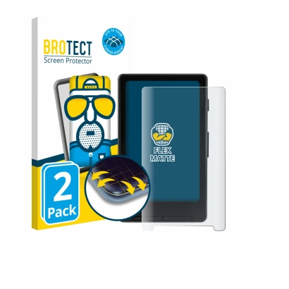 Parte frontale di una confezione del prodotto con il logo del marchio BROTECT. Accanto è raffigurato il dispositivo Xteink X4