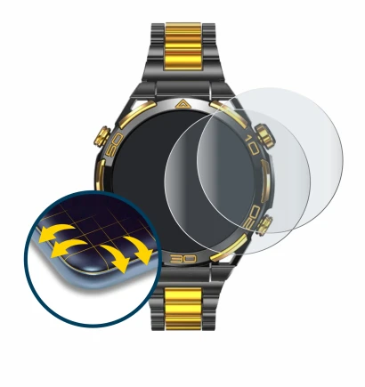 Immagine del dispositivo Blackview W90 Pro con un'ampia varietà di protezioni per lo schermo.