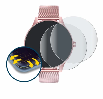 Immagine del dispositivo TAOLOON Smartwatch 1.27" con un'ampia varietà di protezioni per lo schermo.