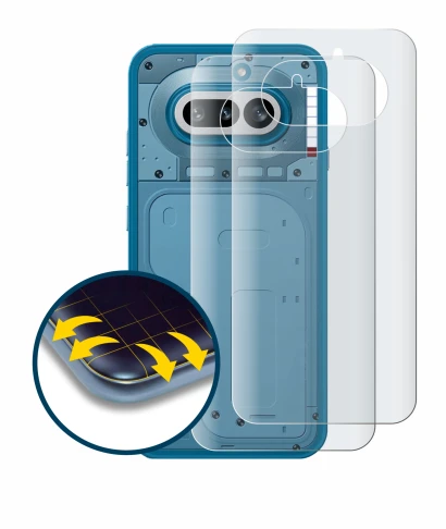Immagine del dispositivo Nothing Phone (4a) (Posteriore) con un'ampia varietà di protezioni per lo schermo.