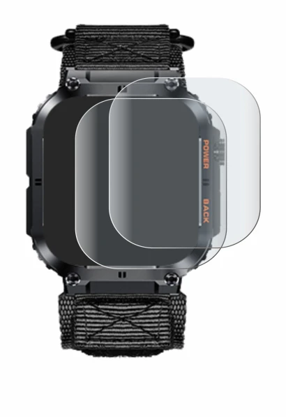Immagine del dispositivo Megalith K57PRO con un'ampia varietà di protezioni per lo schermo.